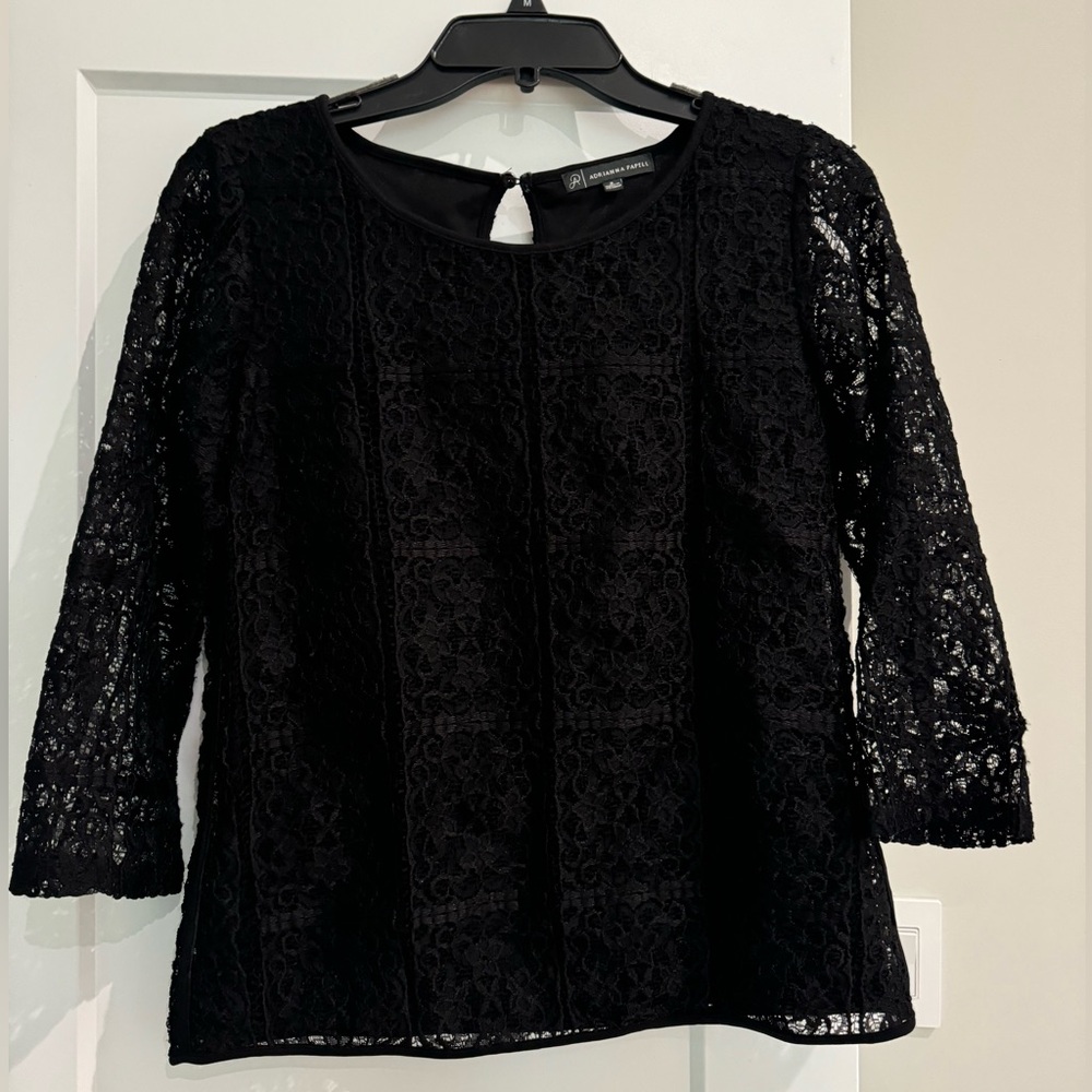 Black lace top